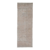 Vintage Turkish hallway rug 100x285 cm