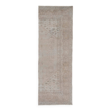 Vintage Turkish hallway rug 100x285 cm