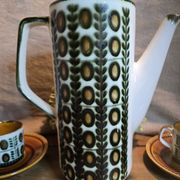 Boch la louvière – delta noix coffee service 1966 – vintage 25 pieces