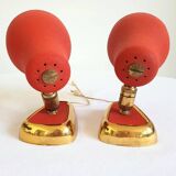 Pair of Lunel wall lights 1960