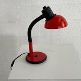 Red aluminor desk lamp from the 70s