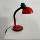 Red aluminor desk lamp from the 70s