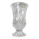 Arques crystal vase with diamond point pattern 60s 70s crystal vase