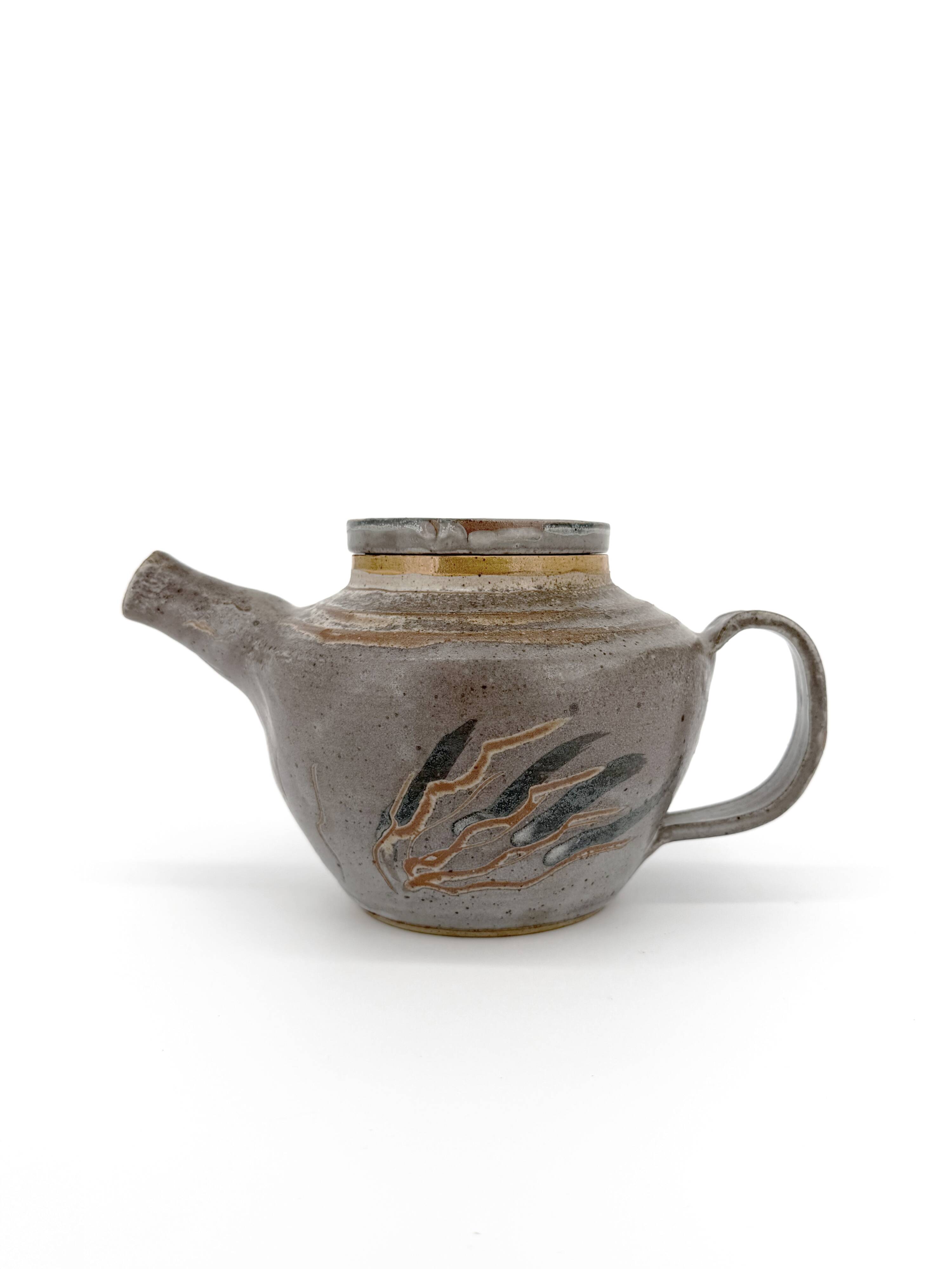 Danish glazed stoneware teapot – Japanese influences, 1960s-70s