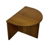 Vintage Side Table In Oak Minimalist 80's Design