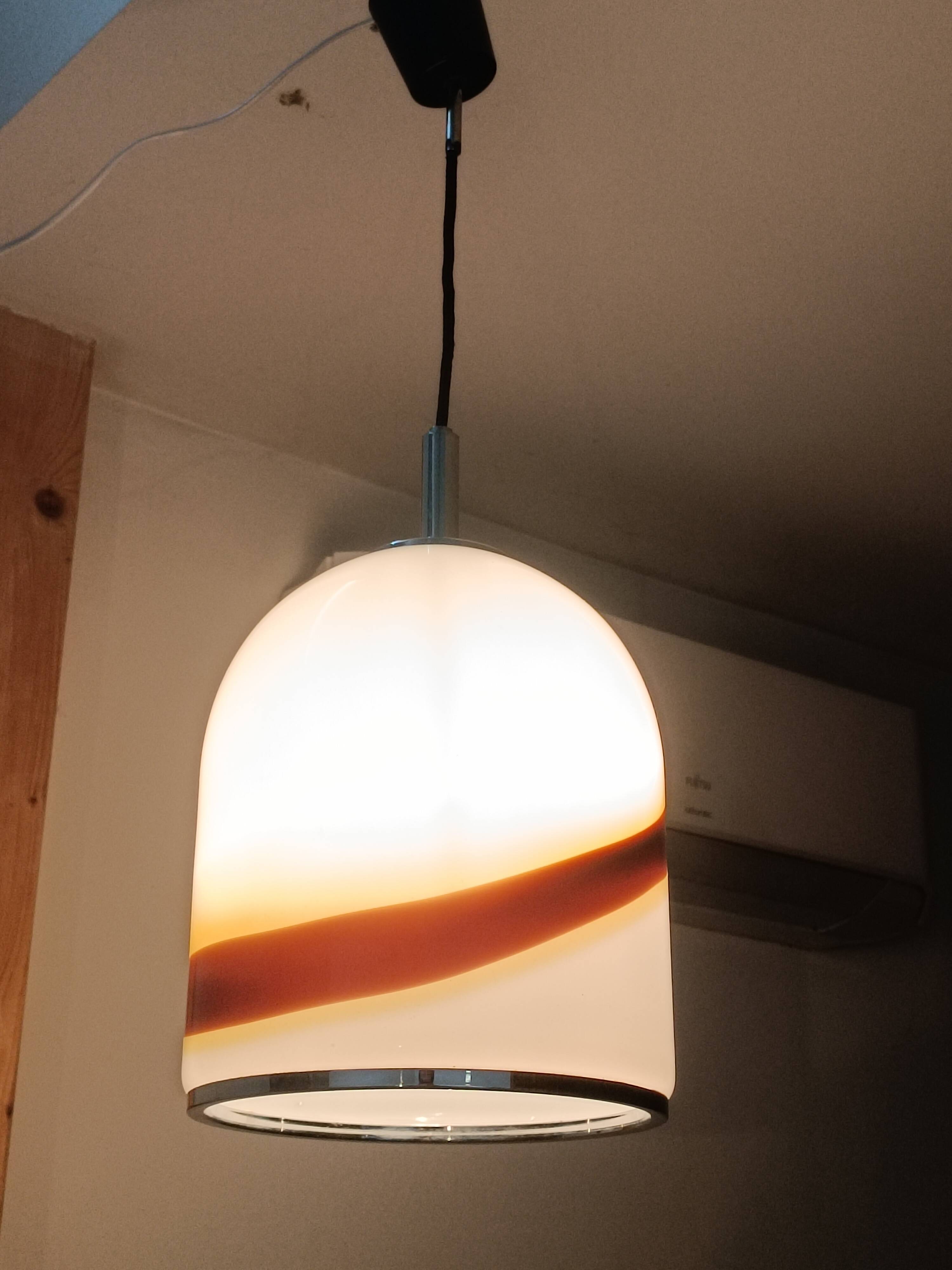Lampe Suspendue Verre De Murano 1970s