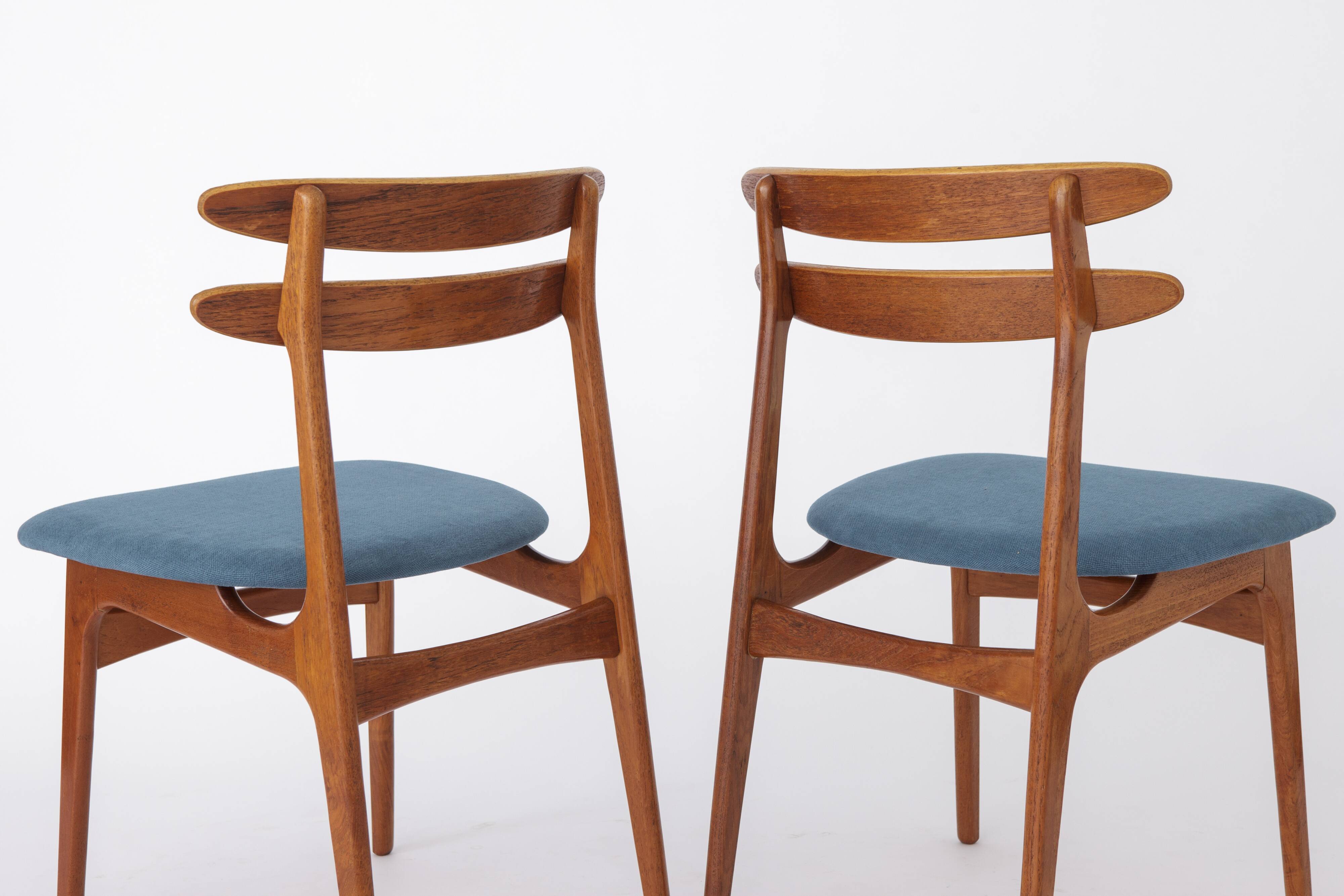 2 chaises vintage 1960 en teck danois