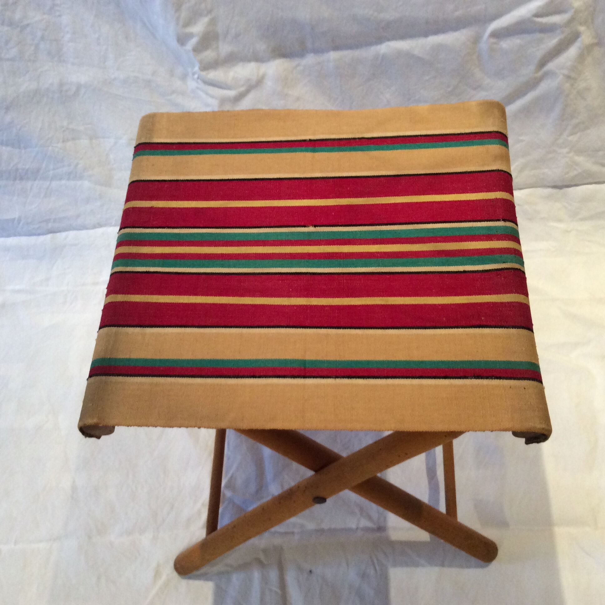 Folding vintage stool