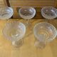 Set of 5 ice cream bowls bormioli rocco model america 20’s soft glass