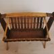 Vintage rattan magazine door