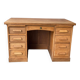 Bureau américain de maître d'école vintage des années 40 rénové