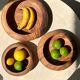 Bowl or monoxyl teak cut d:25.5