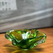 Green Murano glass , 1960's contemporary glass hand made in Italy