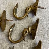 Old bronze coat hooks