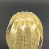 Mid Century Cordonato d'Oro Murano Glass Vase from Barovier & Toso, Italy, 1950s