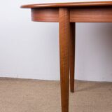Danish oval teak dining table by Gudme Mobelfabrik 1960.