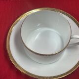6 ch field haviland limoges porcelain coffee cups white and gold