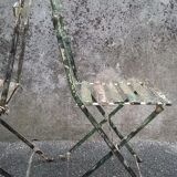2 folding bistro / garden chairs fermob 1950