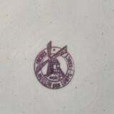 Antique cake service in Saint-Amand earthenware (Nord)