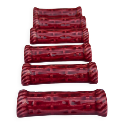 Porte-couteaux vintage proceram aubagne – céramique rouge sang de bœuf