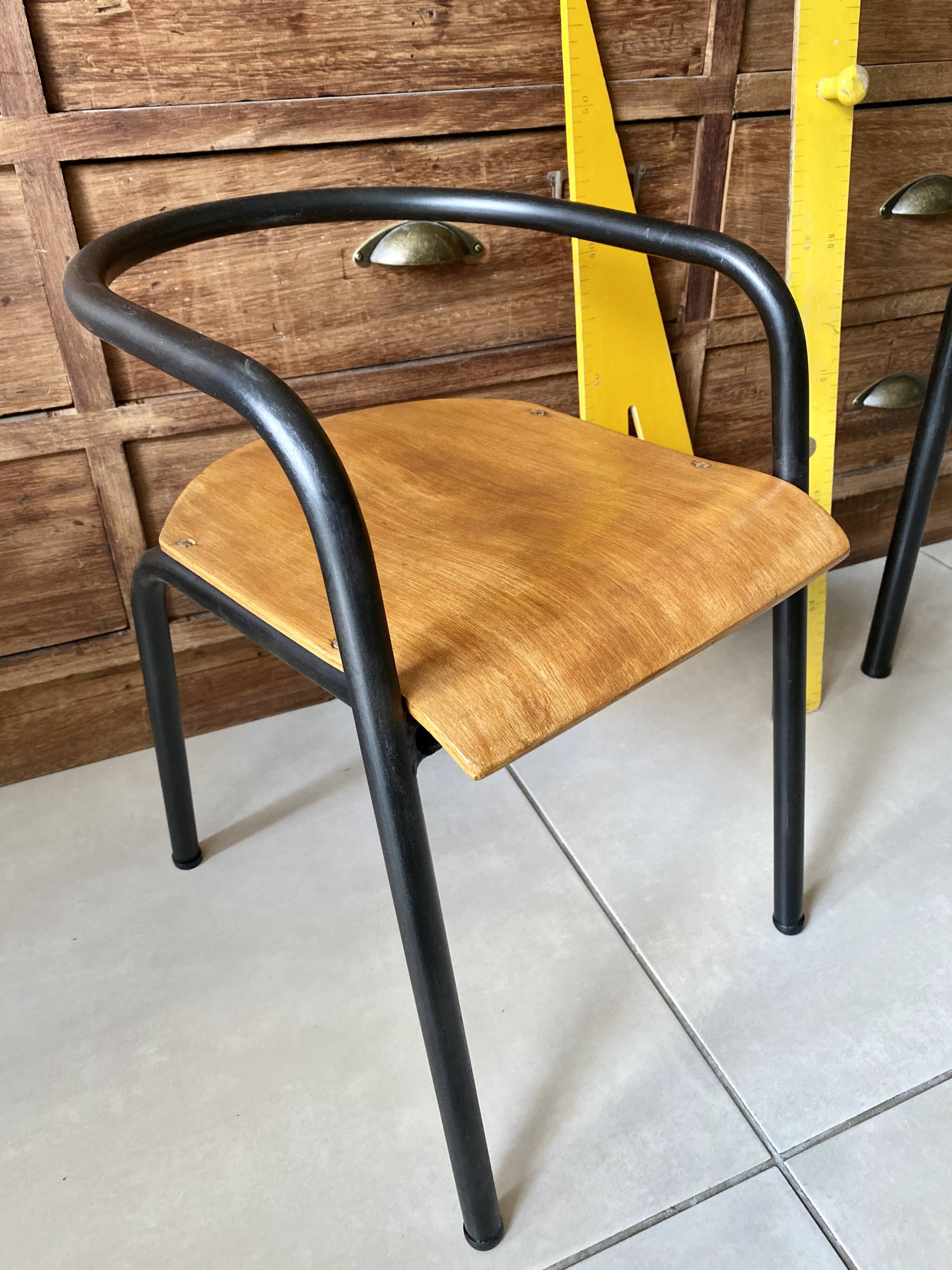 J. Hitier school desk and chair set