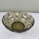 Smoked glass Art Deco salad bowl