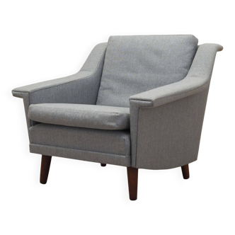Fauteuil gris, design danois, années 1960, production : Danemark