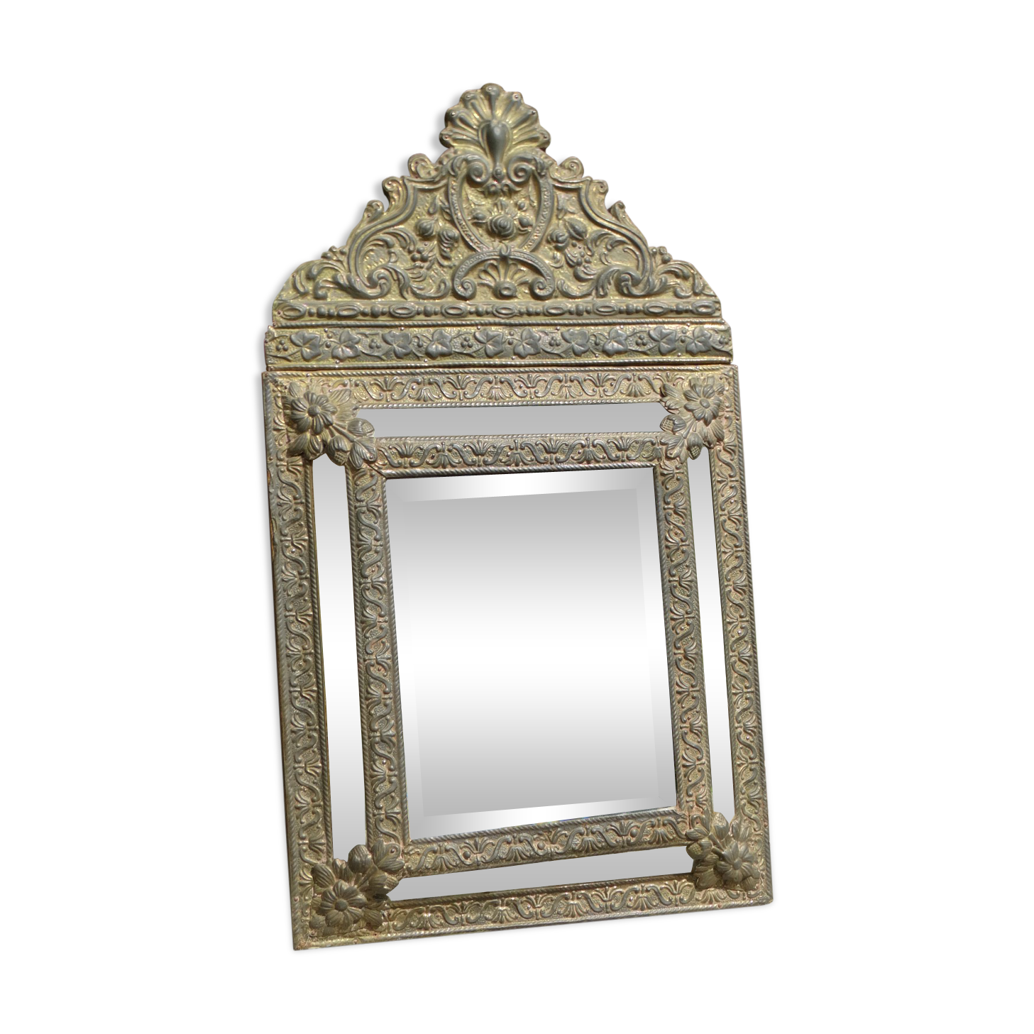 Miroir biseauté Napoléon III multiface d époque