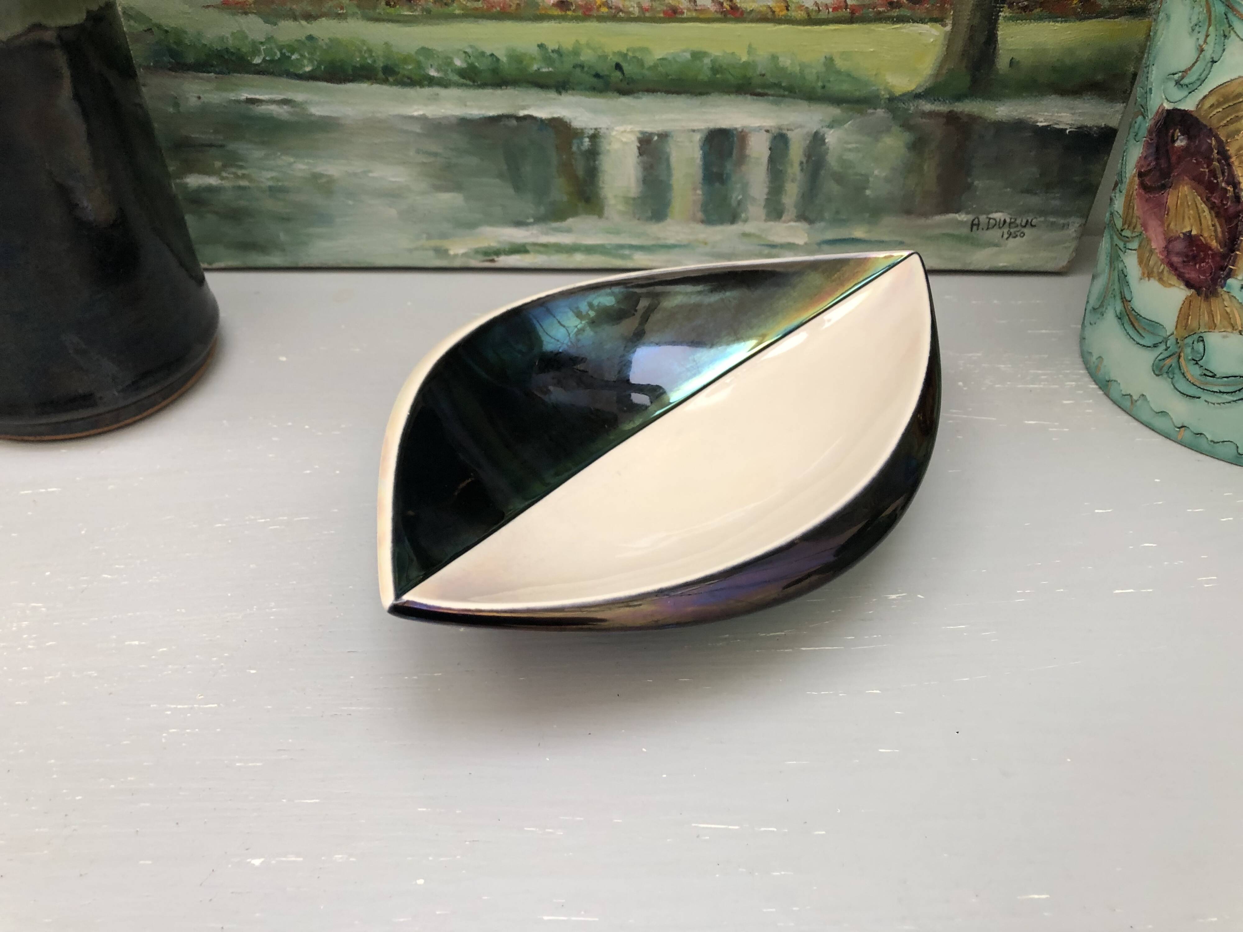50s/60s designer storage cup. Verceram