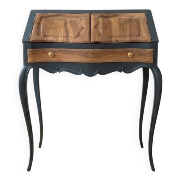 Secrétaire style Louis XV vert fumé