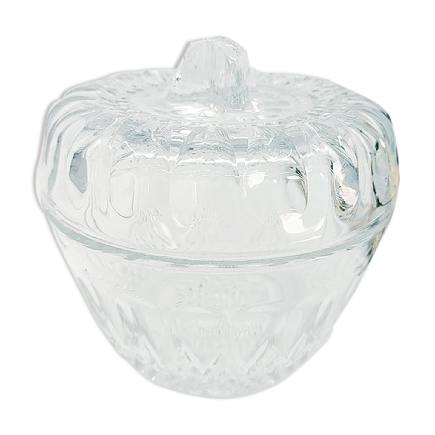 Vintage cut glass sugar bowl from the 50s
