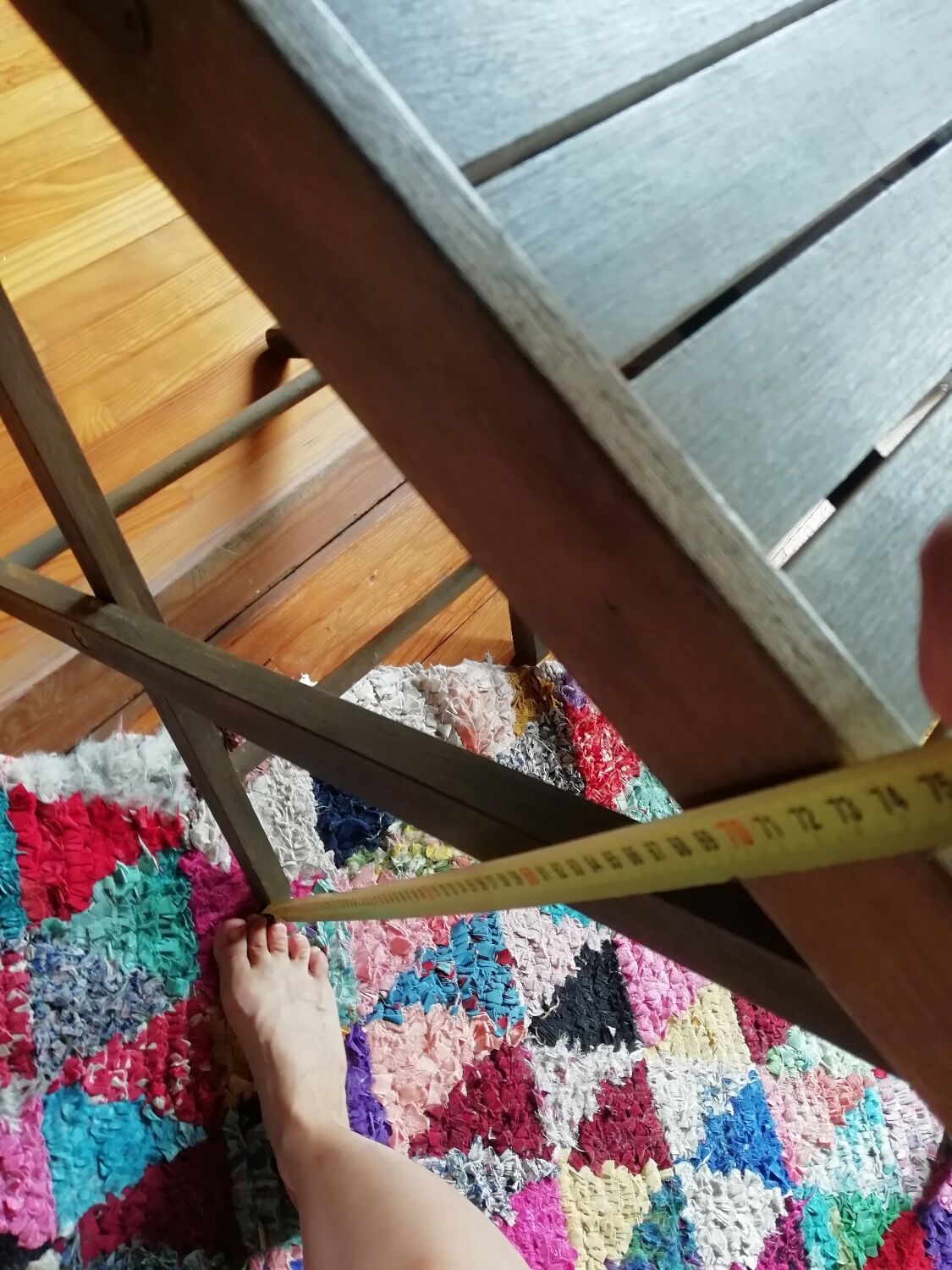 Wooden dessert table