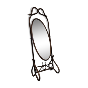 miroir en bois plié