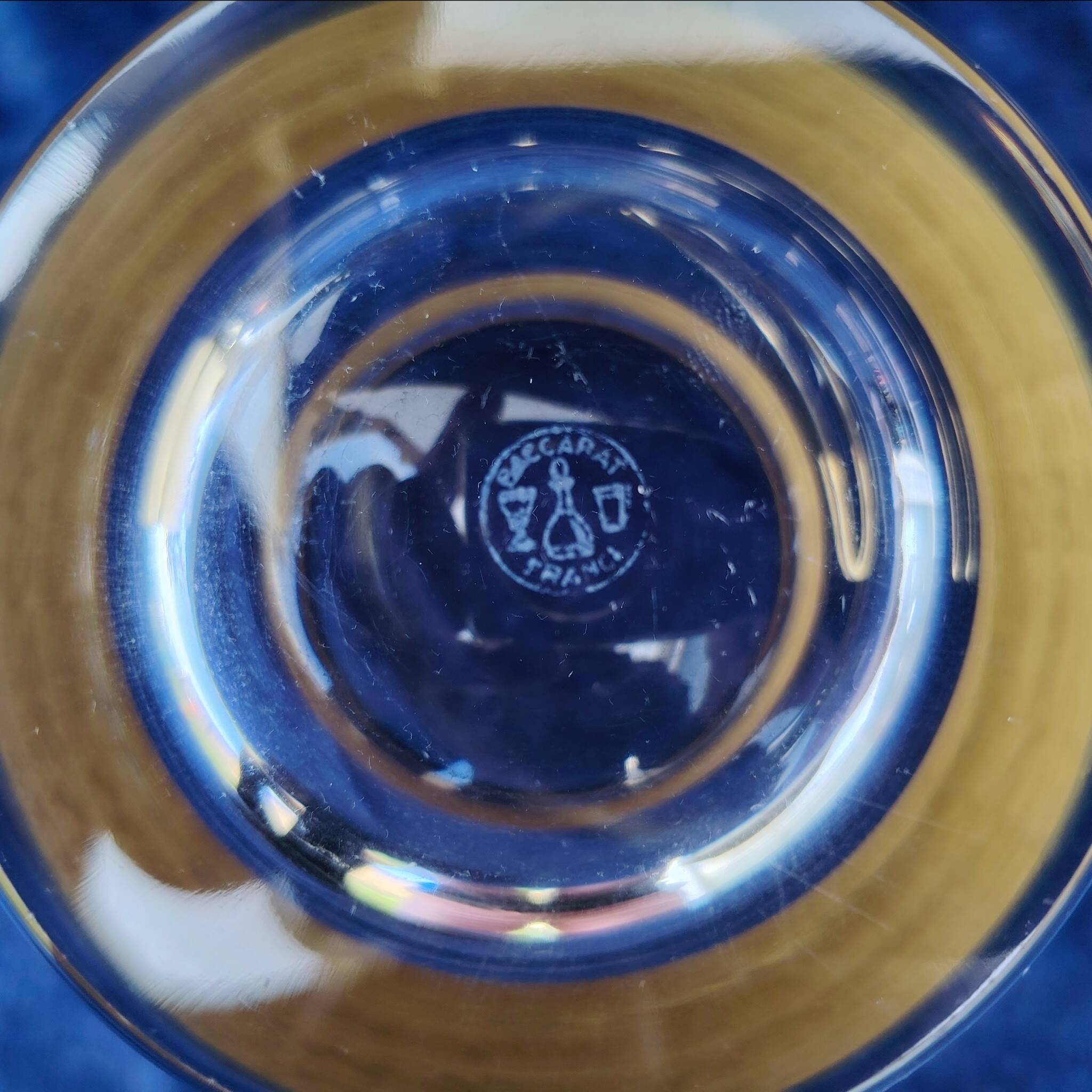 Ice bucket, crystal and gilding, Baccarat