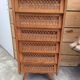 Vintage rattan chiffonr 6 drawers