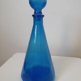 Carafe verre bleu