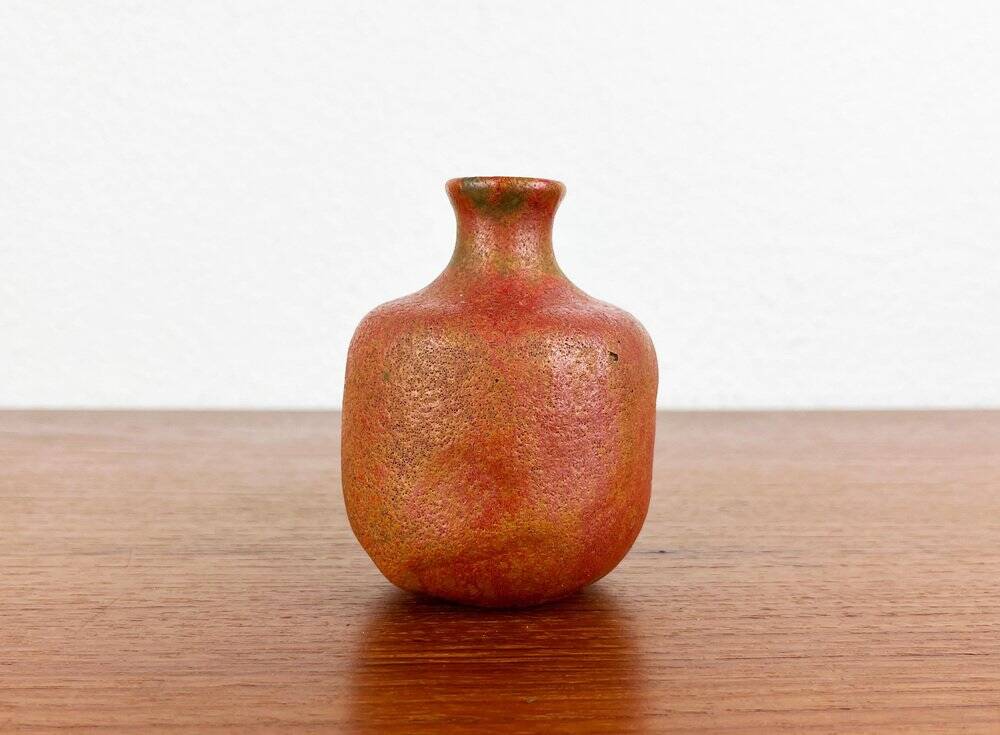 Mid-Century German Brutalist Studio Pottery Vase by Lu and Gerd Grove, 1968