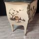 Curved Louis XV style chest of drawers with chinoiserie decoration