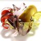 Large Polychrome Murano Glass Ashtray / Vide-Poche attr. to Toso, Italy