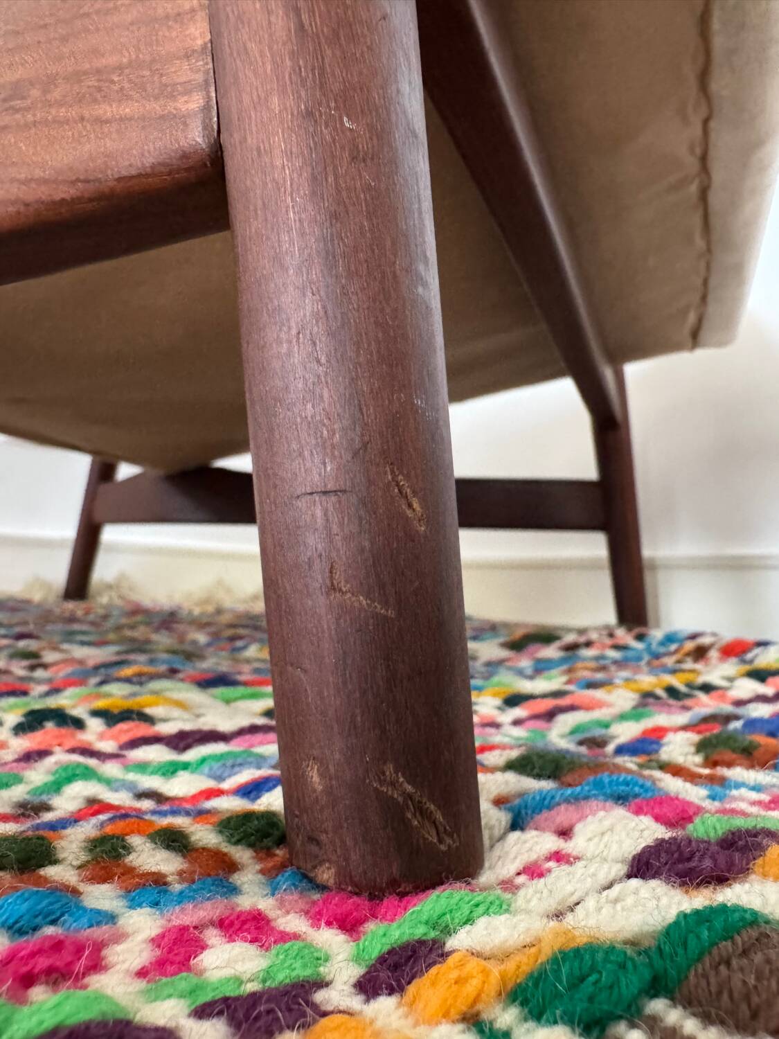 Fauteuil scandinave en teck, années 1960