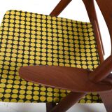 CH-28 Teak and Unika Vaev Easychair by Hans J. Wegner 1960s