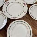 Plate service and dish Sarreguemines old