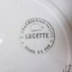 4 assiettes plates en terre de fer des Salins modèle Lucette 210802