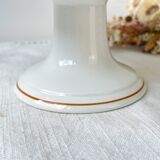 Vintage pedestal dish Blue Iron Earth St Amand French