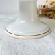 Vintage pedestal dish Blue Iron Earth St Amand French