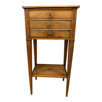 Table chiffonnière en noyer  d époque ode la fin du XIX ème