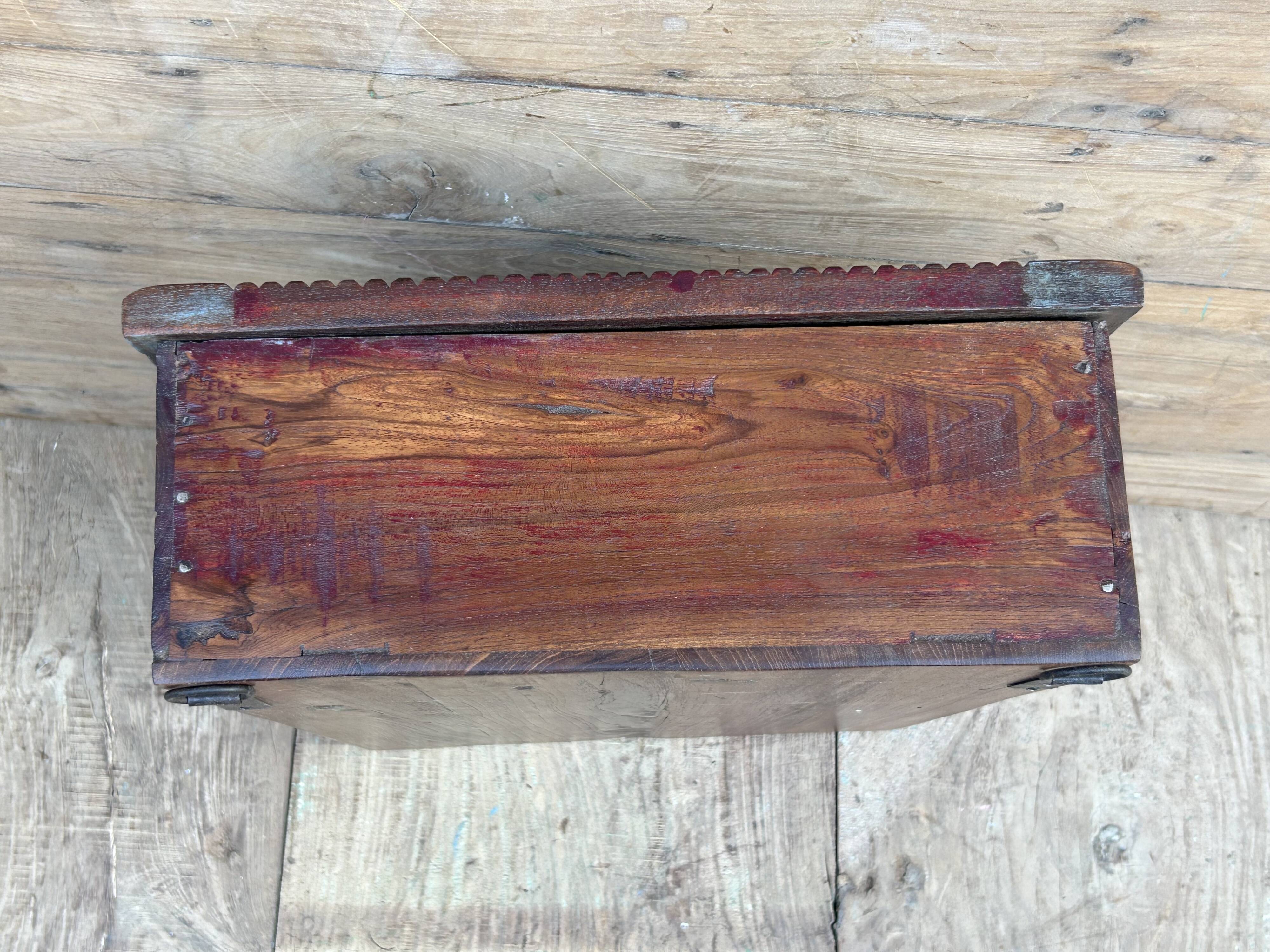 Art Deco wall display cabinet in Burmese teak