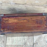 Art Deco wall display cabinet in Burmese teak