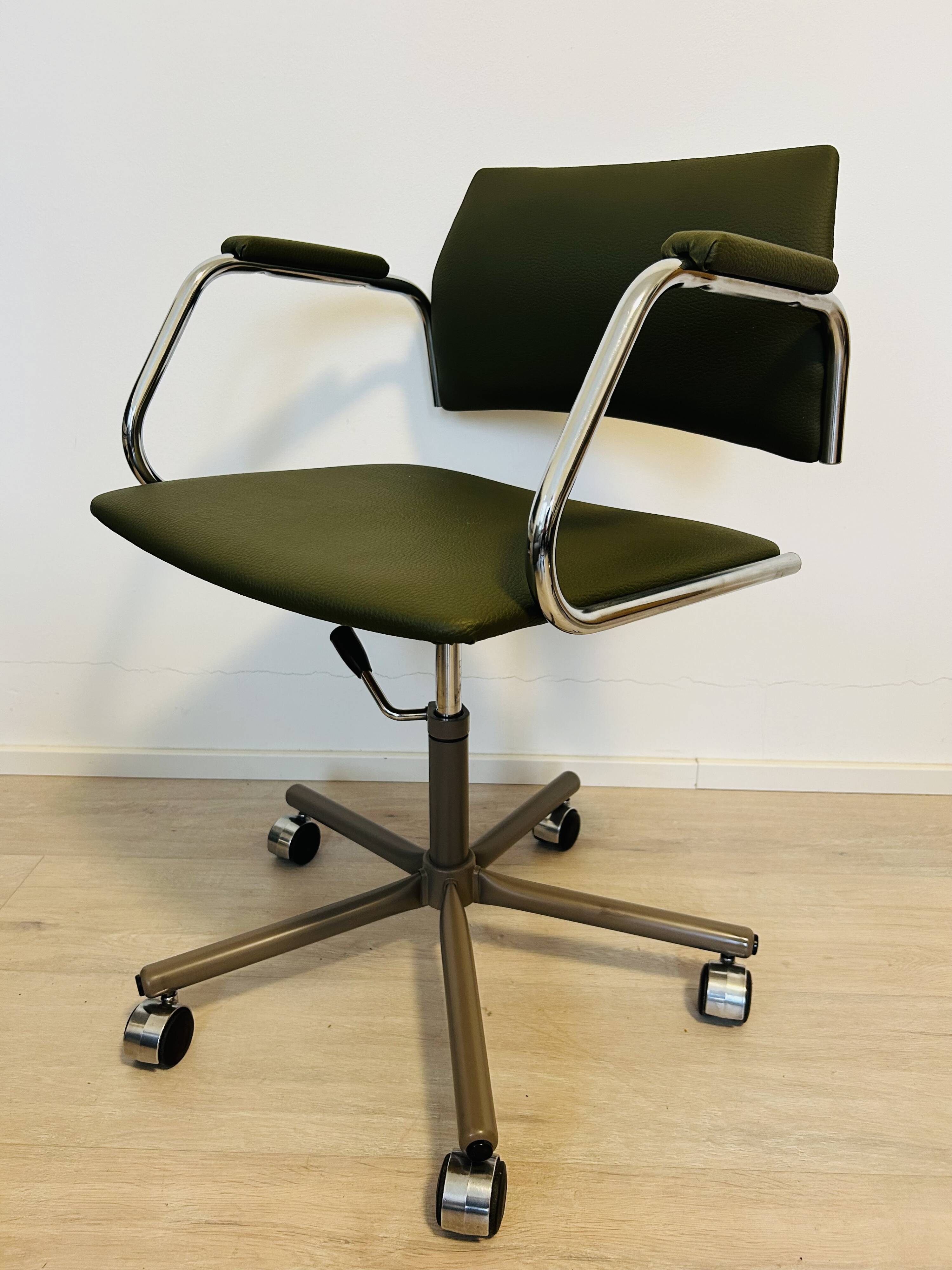 Vintage Fern Gray Office Chair by Kovona Model K-380, Czechoslovakia 1970’s