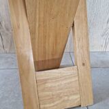 Folding pine stool - Design attributed to Roger Tallon or Adrian Reed or Pierre Lota - 1980